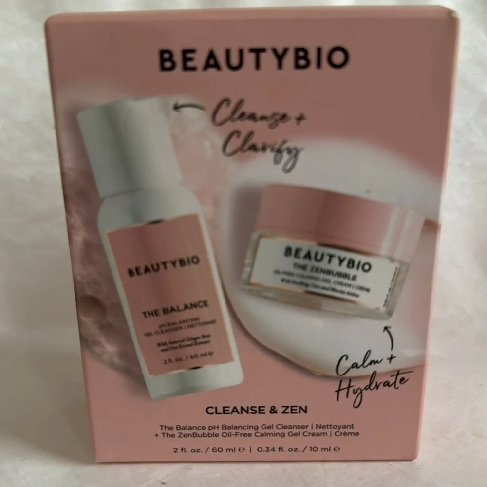 BEAUTYBIO MINI CLEANSE & ZEN SET Balance pH Balancing Cleanser/ZenBubble Cream